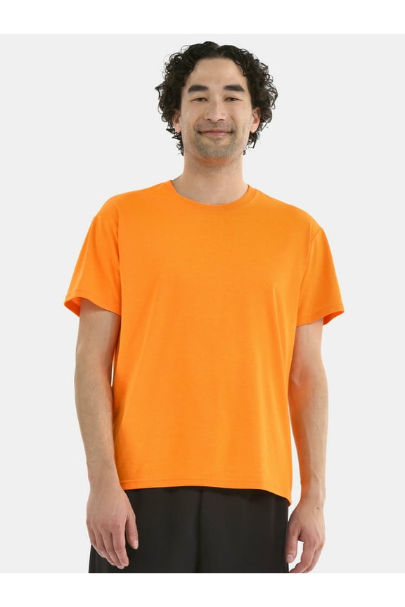 Men's Solid Tri Blend Tee with Short Sleeves, Sizes XS-4XLT