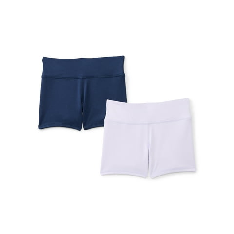 Girls Active Tumble Shorts, 2-Pack, Sizes 4-18 & Plus