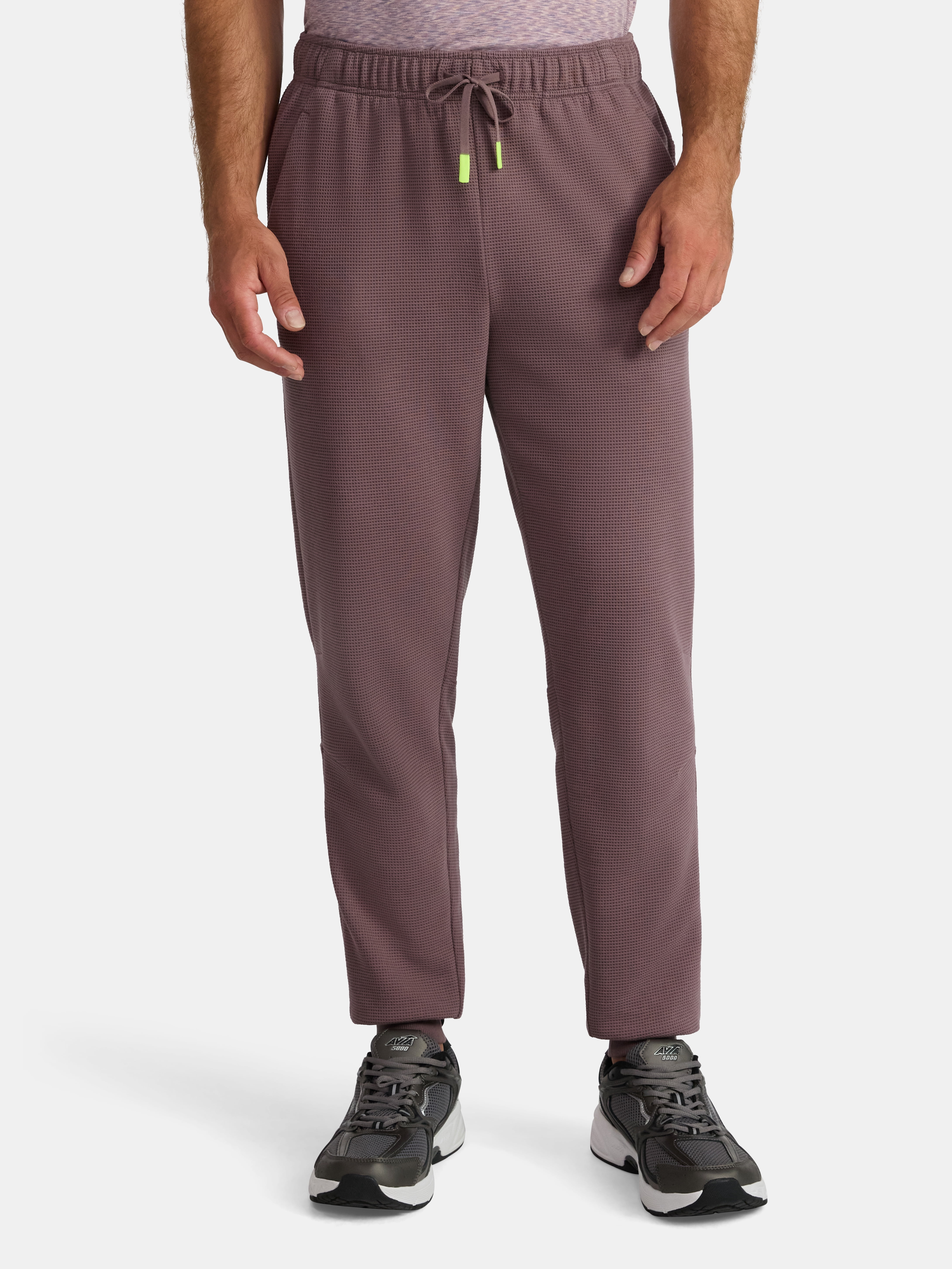 Athletic Works Men's and Big Men's Waffle Knit Joggers Pants, 30" Inseam, Size S-3XL