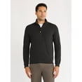 thumbnail image 1 of Athletic Works Men's and Big Men's Waffle Quarter Zip Pullover, Sizes S-3XL, 1 of 5