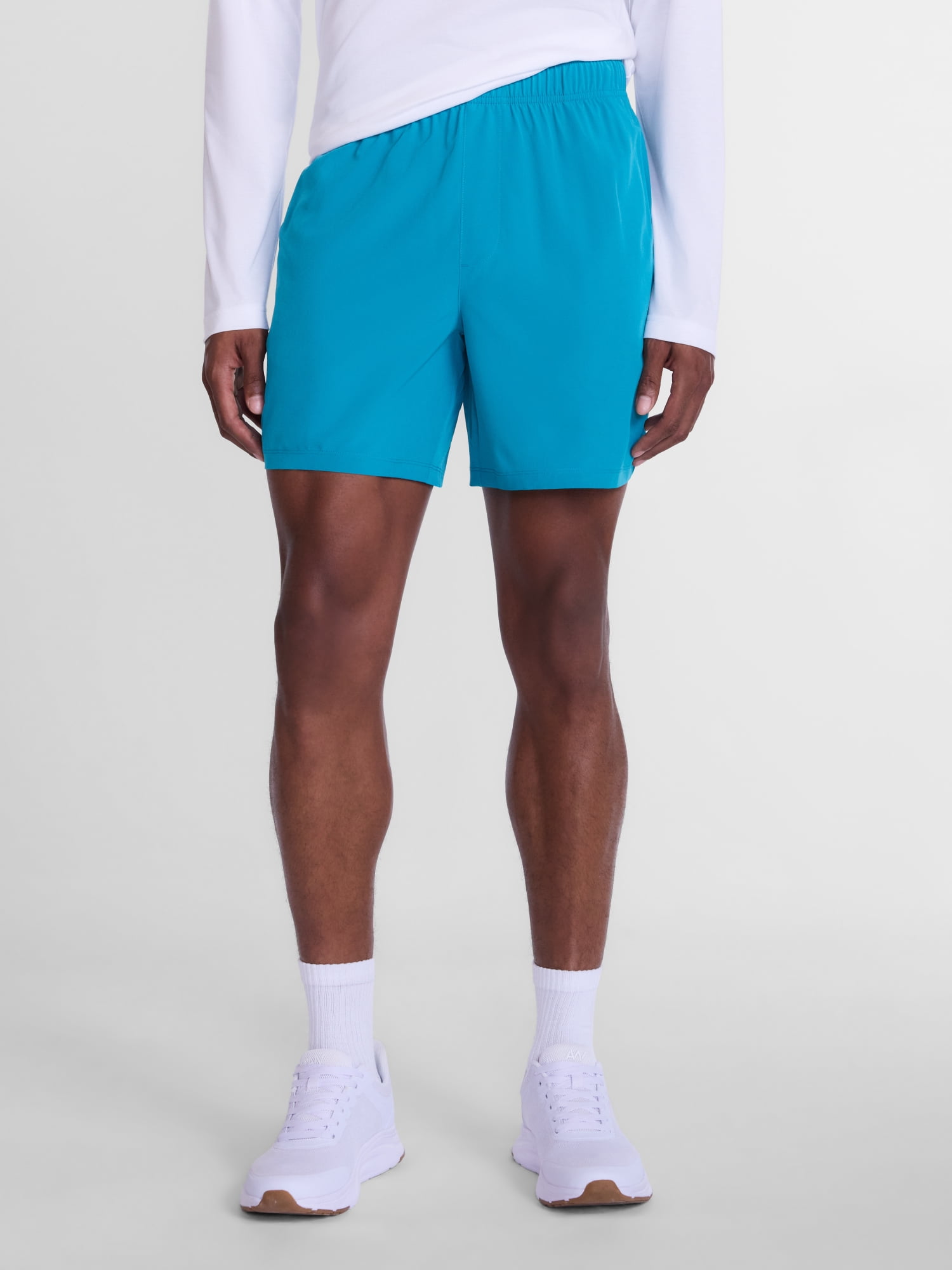 Athletic Works Men's and Big Men's Woven Running Shorts, 6" Inseams, Sizes XS-5XB