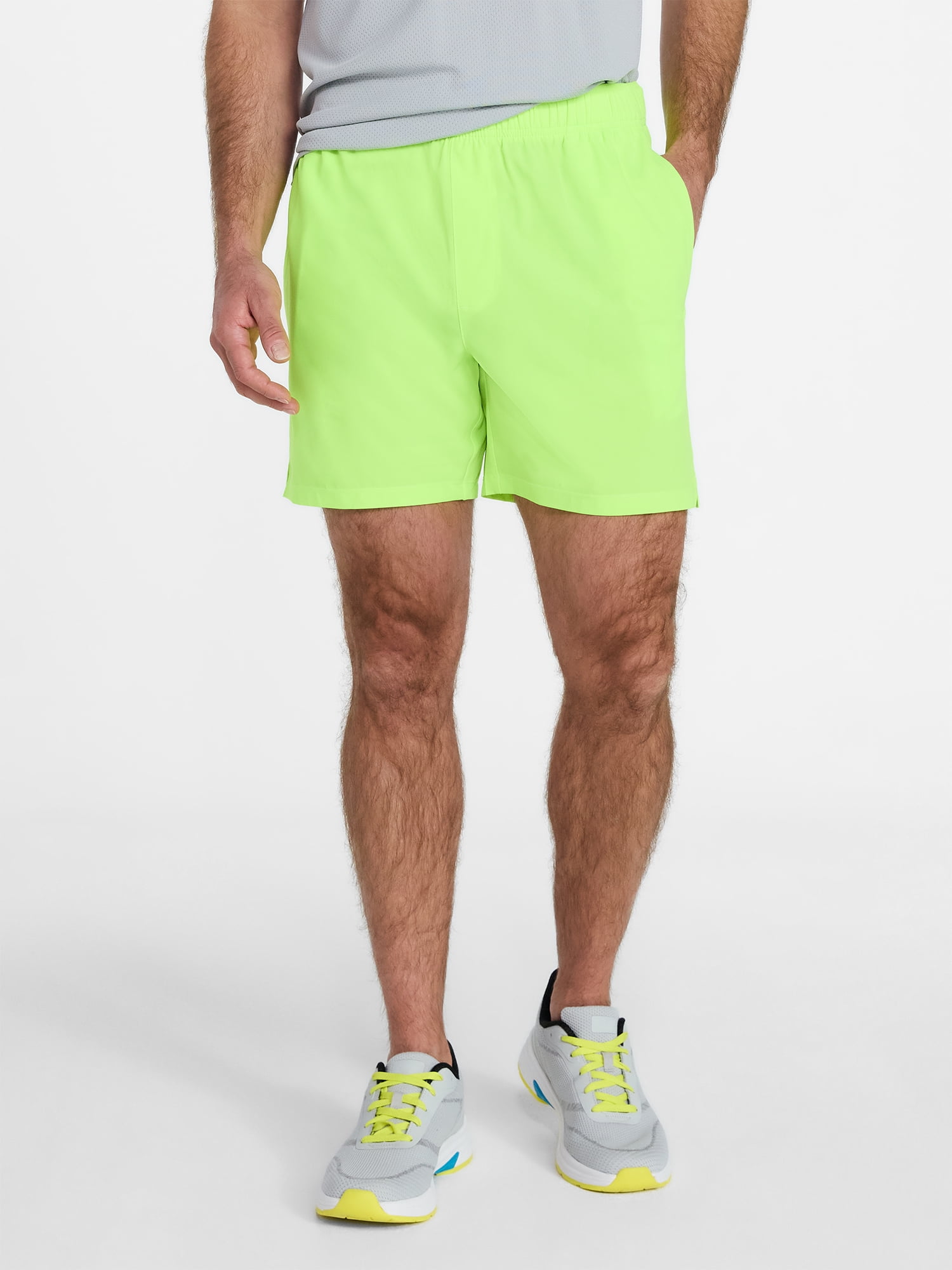 Athletic Works Men's and Big Men's Woven Running Shorts, 6" and 8" Inseams, Sizes XS-5XL