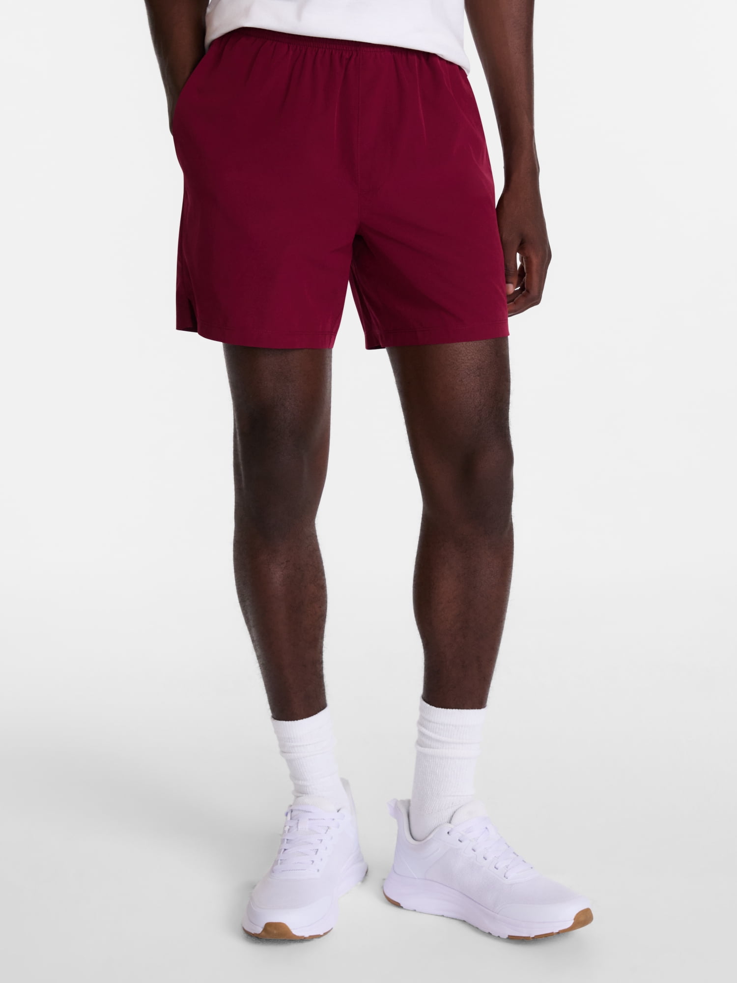Athletic Works Men's and Big Men's Woven Running Shorts, 6" Inseams, Sizes XS-5XB