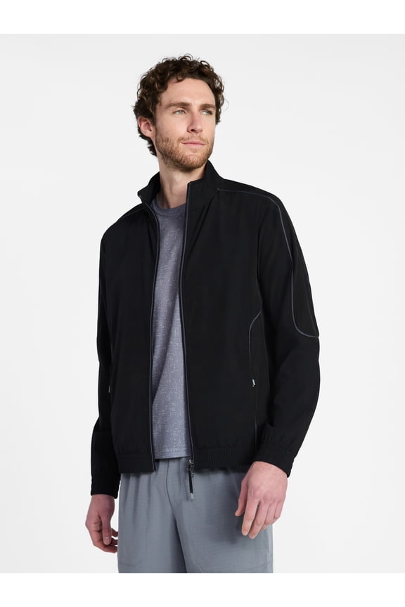 Men's Woven Full Zip Jacket, Midweight, Sizes S-3XL
