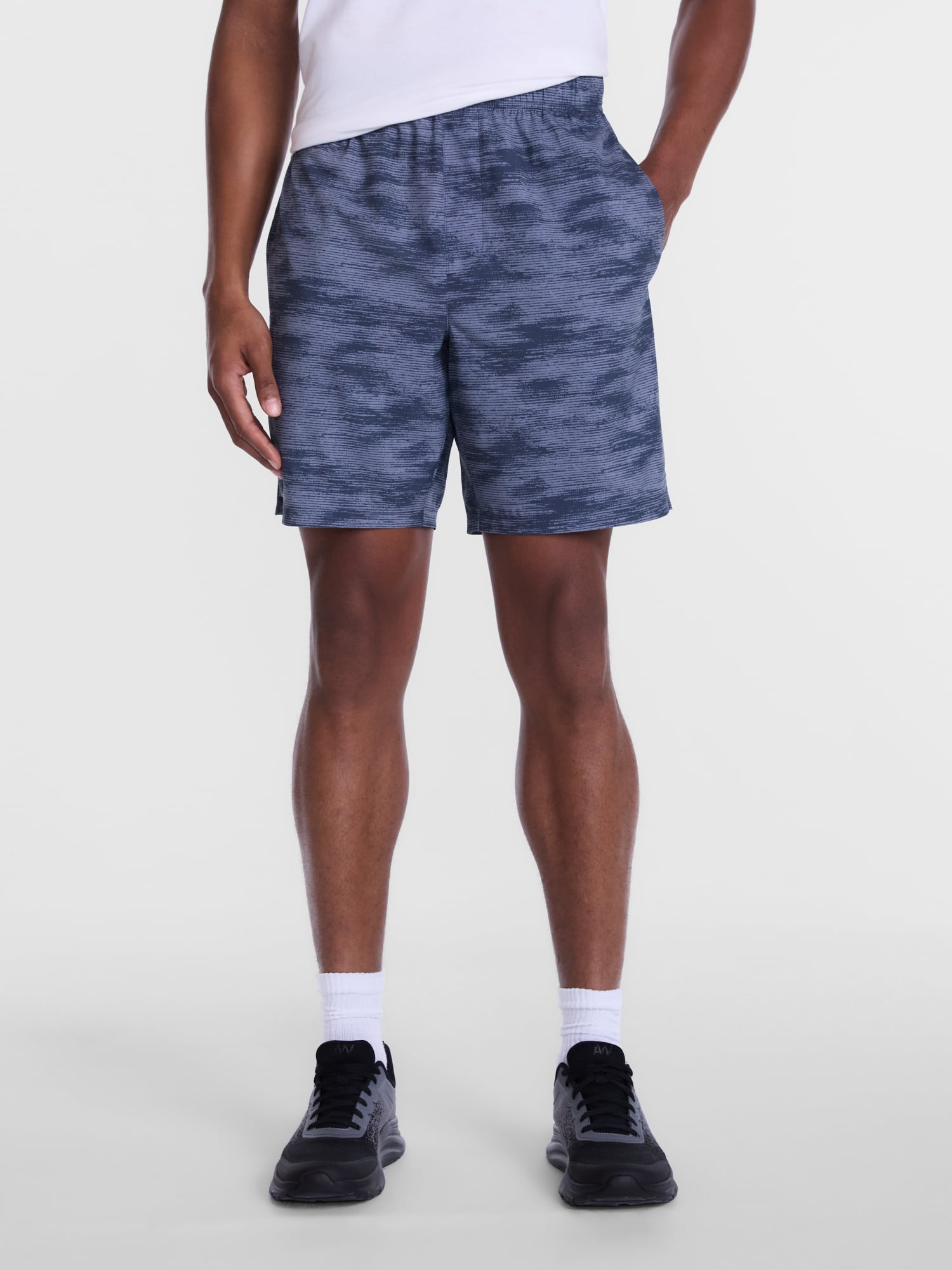 Athletic Works Men's and Big Men's Woven Running Shorts, 8" Inseams, Sizes XS-5XB