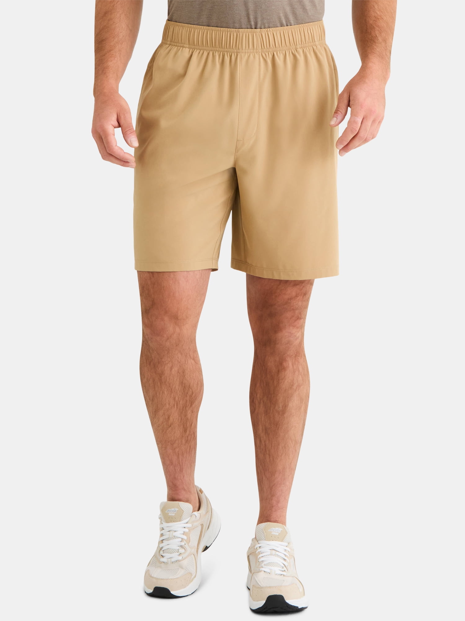 Athletic Works Men's and Big Men's Woven Running Shorts, 8" Inseams, Sizes XS-5XB