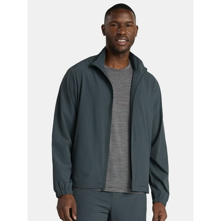 Athletic Works Men's and Big Men's Woven Track Jacket, Sizes S-3XL