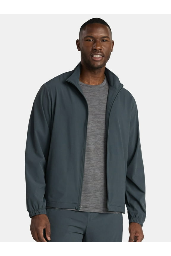 Men's and Big Men's Woven Track Jacket, Sizes S-3XL