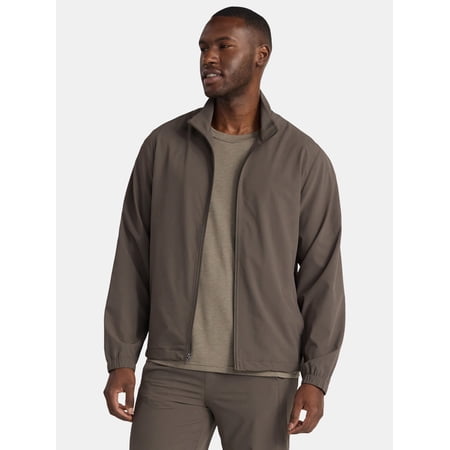 Athletic Works Men's and Big Men's Woven Track Jacket, Sizes S-3XL