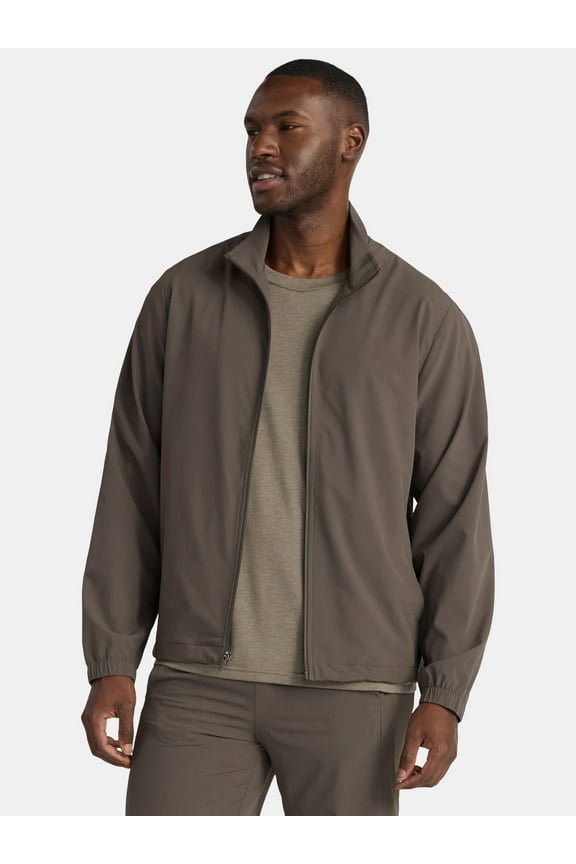 Men's and Big Men's Woven Track Jacket, Sizes S-3XL