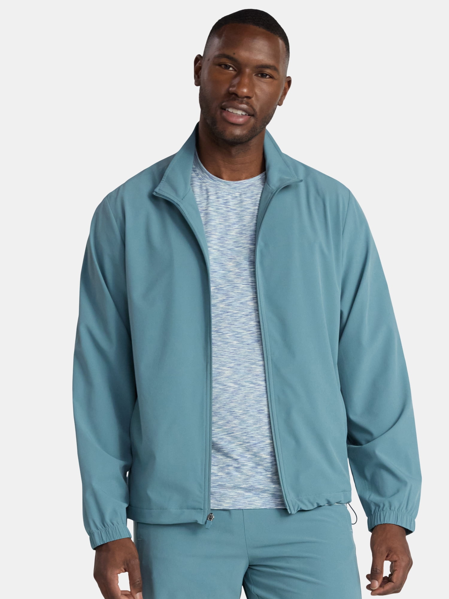 Athletic Works Men's and Big Men's Woven Track Jacket, Sizes S-3XL