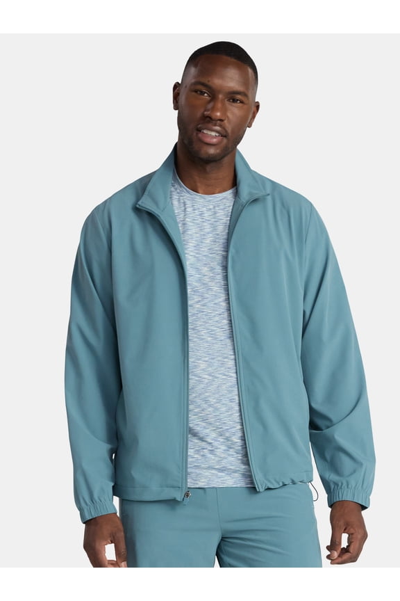 Men's and Big Men's Woven Track Jacket, Sizes S-3XL