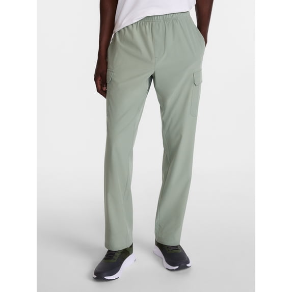 Athletic Works Woven Cargo Open Hem Active Pants, Men's Sizes S-4XLT