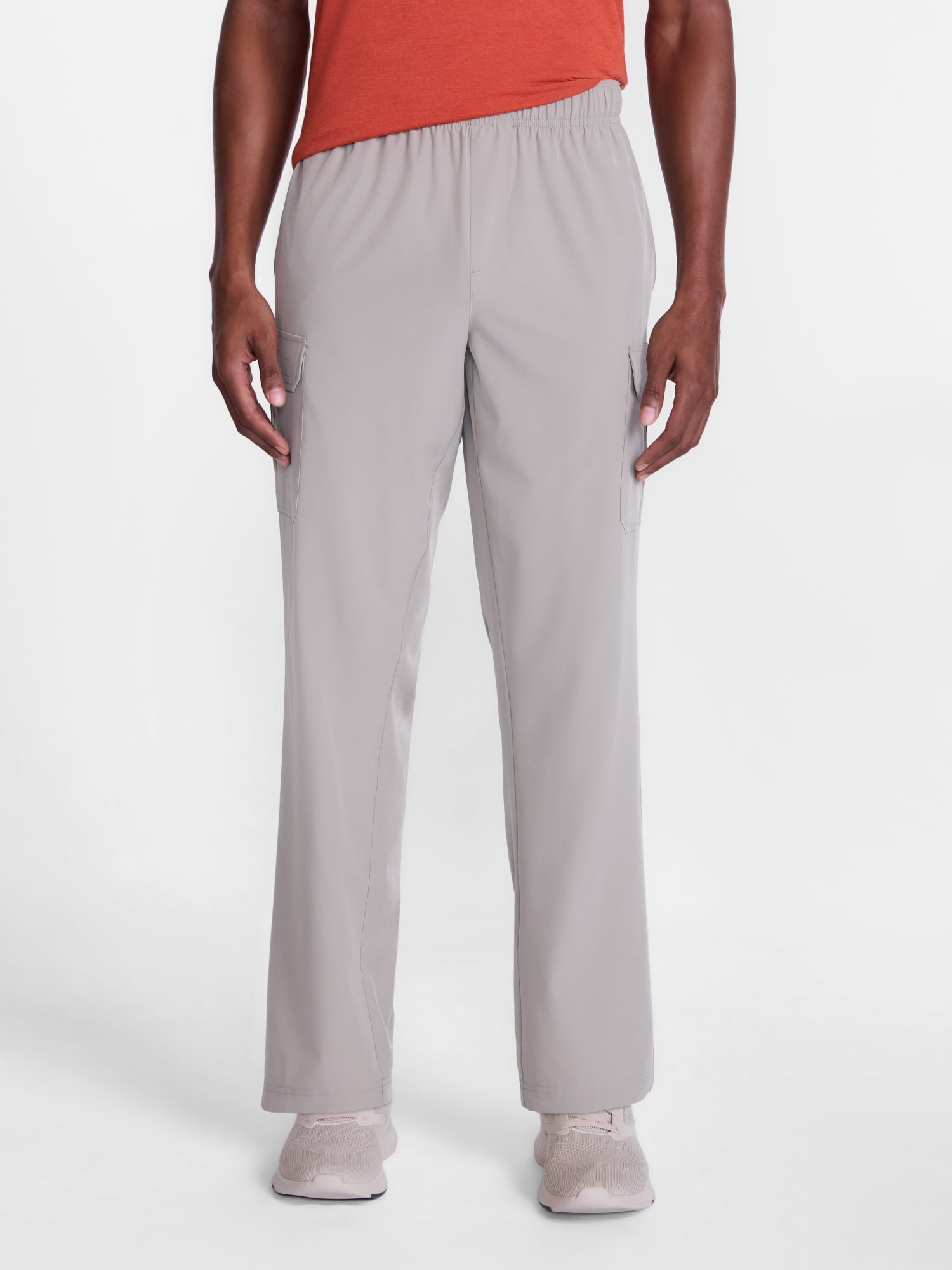 Athletic Works Woven Cargo Open Hem Active Pants, Men's Sizes S-4XLT
