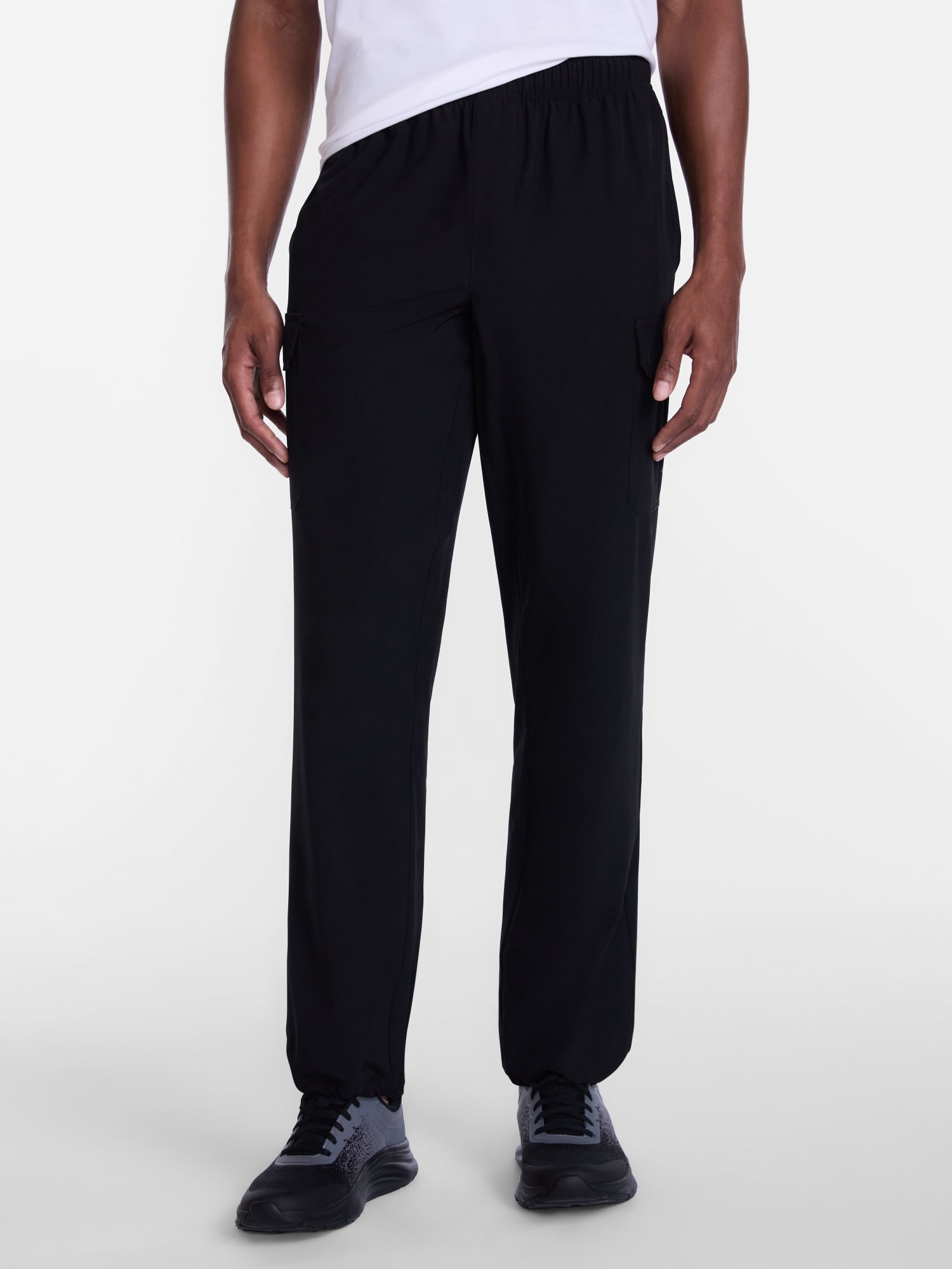 Athletic Works Woven Cargo Open Hem Active Pants, Men's Sizes S-4XLT