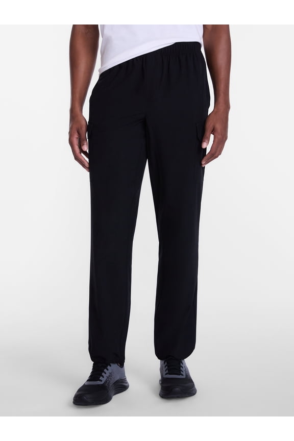 Woven Cargo Open Hem Active Pants, Men's Sizes S-4XLT