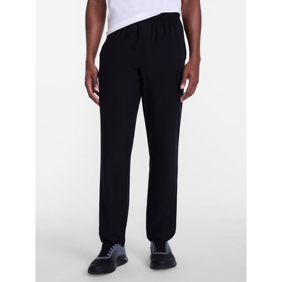 Athletic Works Woven Cargo Open Hem Active Pants, Men's Sizes S-4XLT