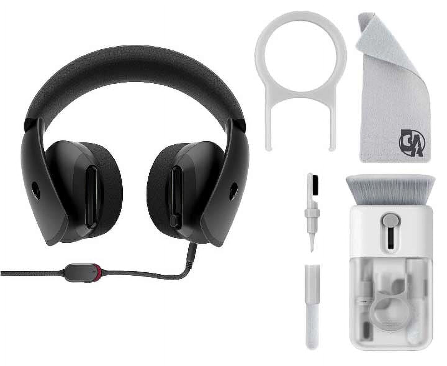 AW310H Wired Stereo Gaming Headset for Alienware Area 51m and Inspiron 3590 Gray With Cleaning kit Bolt Axtion Bundle Used