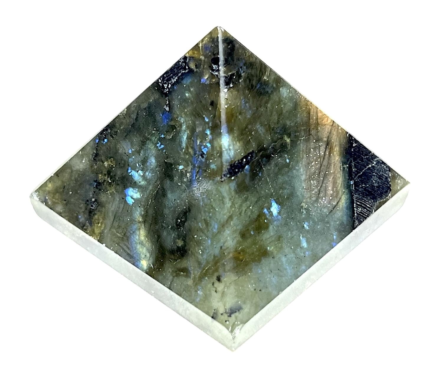 AWAKEN YOUR KUNDALINI Labradorite Pyramid - Crystal Healing, Throat ...