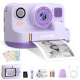thumbnail image 1 of AWANFI Instant Print Camera for Kids, with Printing Paper 2.4" HD 1080P Digital Video Instant Camera for Boys & Girls Age 3-12 Birthday Gifts - Purple, 1 of 9