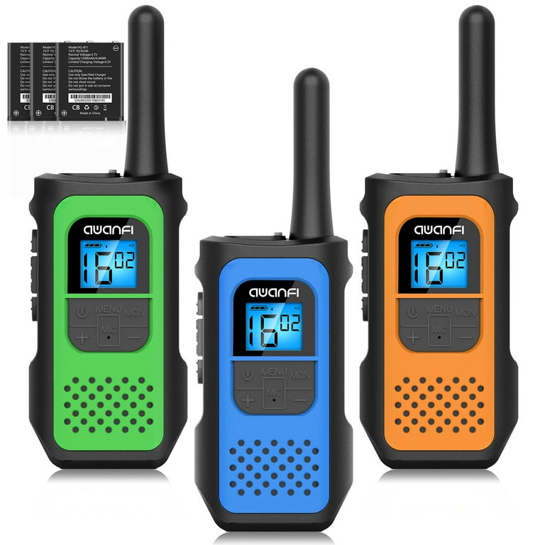 Walkie Talkies For Kids Rechargeable 1500mah Long Range Walkie Talky For  Boys Girls, With 22 Channels 2 Way Radio And Lcd Screen, Toys Gift 2 Pcs
