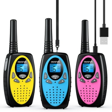 AWANFI Walkie Talkies for Kids Adults, Rechargeable Long Range Two Way Radios for Family Camping, Hiking, Cycling