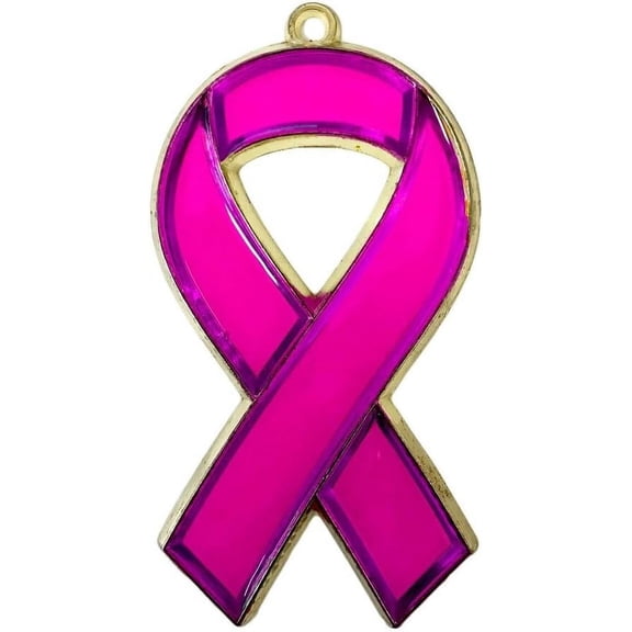 AWARENESS RIBBON CHRISTMAS ORNAMENT RIBBONS (PINK)