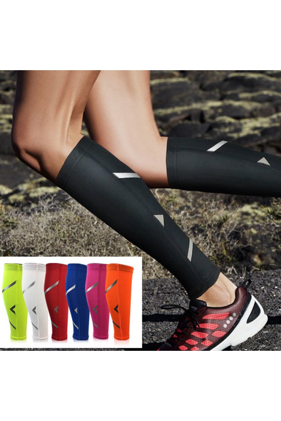 Compression Calf Sleeves for Men Women Solid Color Breathable Leg Socks for Men Non Slip Support Calf Guards Outdoor Activities Running Gym Workout Compression Calf Sleeves White M