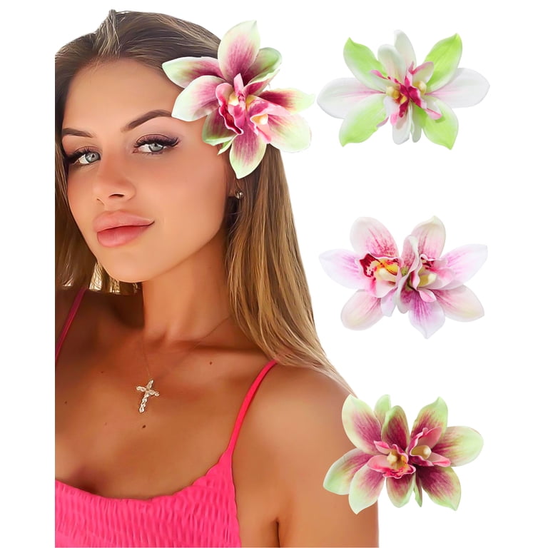Delicate Pink Floral Hair Comb and Pins Set - Women Accessories set of 3 Amazon.com : Hair Side Combs Bride Wedding Hair Comb Flowers  main image 2