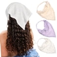 thumbnail image 1 of AWAYTR 3 Pcs Floral Elastic Hair Scarf Headbands Hair Bandanas Head Kerchief Bohemia Chiffon Turban Triangle Scarves, 1 of 12