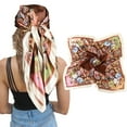 thumbnail image 1 of AWAYTR 35" Large Square Satin Bandana, Cashew, 1 of 8