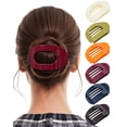 thumbnail image 1 of AWAYTR 6 PCS Oval Flat Hair Claw Clips for Women, Medium French Clips with Strong Grip, Non Slip Hair Clips for Thick & Thin Hair, 1 of 7