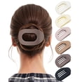 thumbnail image 1 of AWAYTR 6 PCS Oval Flat Hair Claw Clips for Women, Medium French Clips with Strong Grip, Non Slip Hair Clips for Thick & Thin Hair, 1 of 7