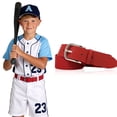 thumbnail image 1 of AWAYTR Elastic Adjustable Youth Boys Baseball Belts Red, 1 of 7