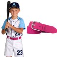 thumbnail image 1 of AWAYTR Elastic Adjustable Youth Baseball Belts Hot Pink, 1 of 7