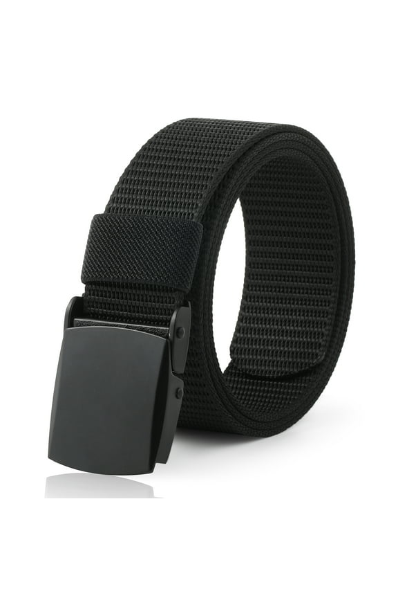 Kids Belt Nylon Belt - Belt with Metal Buckle for Pants School Uniform Jeans