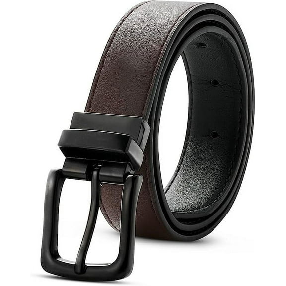 AWAYTR Kids Reversible Belt - Durable PU Leather Belts for Boys and Girls
