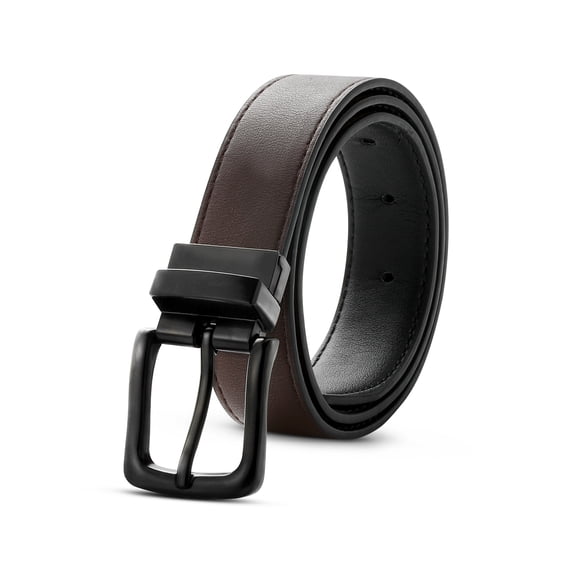 AWAYTR Kids Reversible Belt - Durable PU Leather Belts for Boys and Girls
