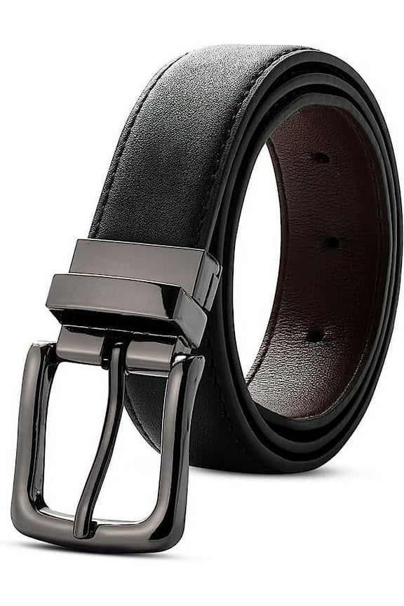 Kids Reversible Belt - Durable PU Leather Belts for Boys and Girls