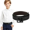 thumbnail image 1 of AWAYTR Kids Reversible Leather Belts- Brown and Black Leather Belt Two in One Formal Casual Belt, 1 of 11