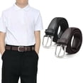 thumbnail image 1 of AWAYTR Kids Woven Elastic Belts 2PCS, Braided Stretch Adjustable Belt for Boys Girls, Metal Buckle Belts for School Uniform Casual Daily Wear, 1 of 7