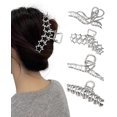 thumbnail image 1 of AWAYTR Metal Hair Claw Clips for Women - Irregular Large Hair Clips for Thick Hair Thin Hair Non-Slip Hair Styling Accessories for Women Girls, 1 of 9