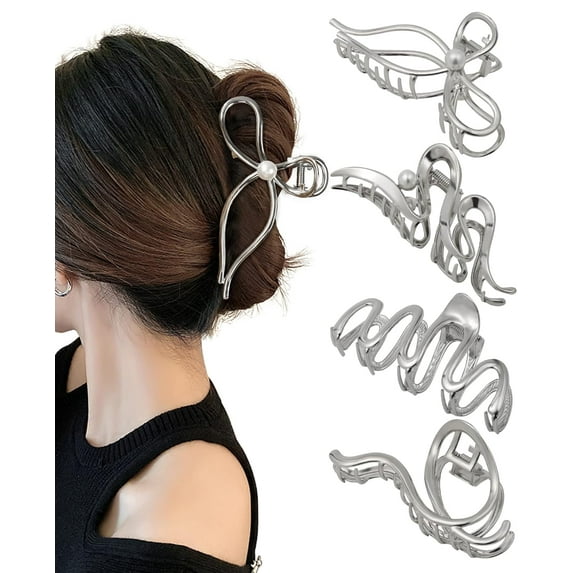 AWAYTR Metal Hair Clips for Women - Large Hair Clips Hair Claws Clips for Women and Girls Thick Hair Accessories