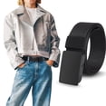 thumbnail image 1 of AWAYTR Nylon Ratchet Adjustable No-Hole Youth Baseball Belts Black, 1 of 8