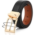 thumbnail image 1 of AWAYTR Women Belt Reversible Leather Belt - Two Color-in-One Belt for Casual Jeans Dress, 1 of 12