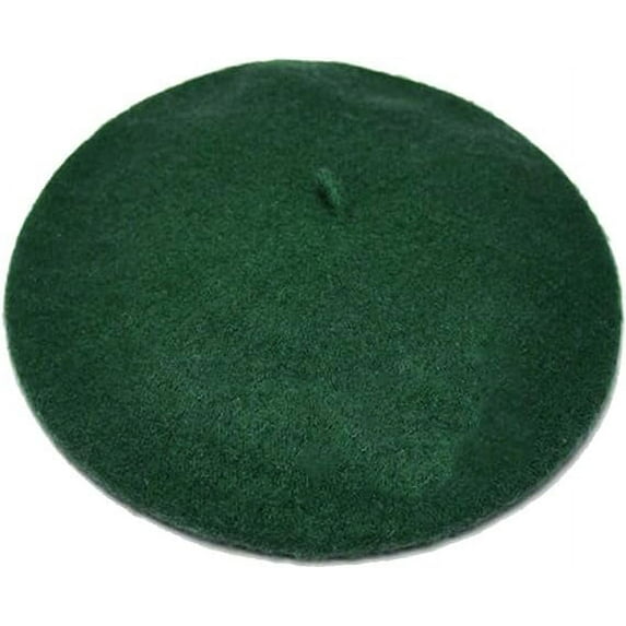 AWAYTR Women French Wool Beret Hats - Solid Color Classic Beanie Winter Cap