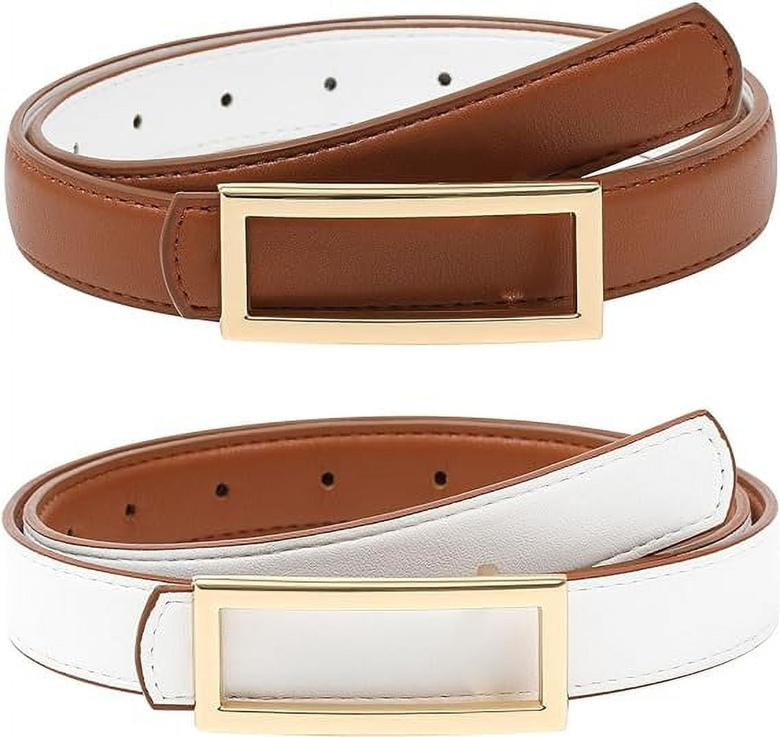 AWAYTR Women Reversible Leather Belt - Two-in-One Women  display picture 1
