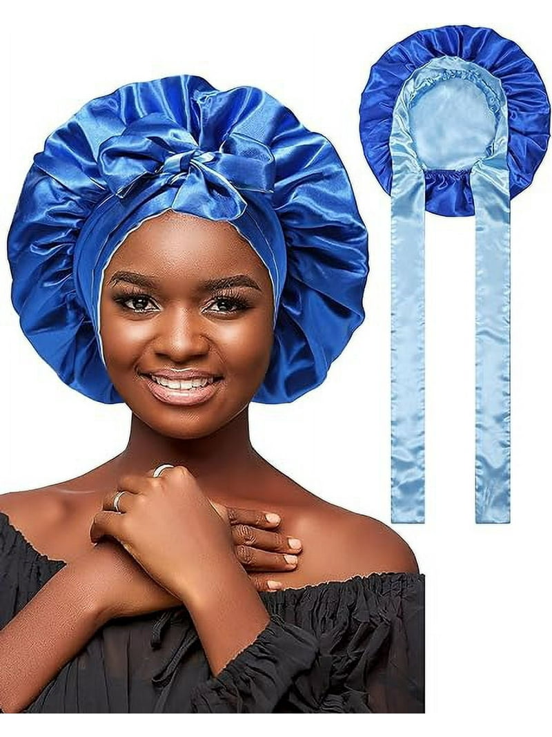 AWAYTR Women Satin Bonnet Silk Hair Reversible Bonnets Hair Wrap