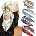 thumbnail image 1 of AWAYTR Women's Silk Print Hair Wraps Scarf, 1 of 15