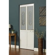 American Wood Elizabethian Glass Bifold Door, 24-in. x 80-in., Unfinished Pine